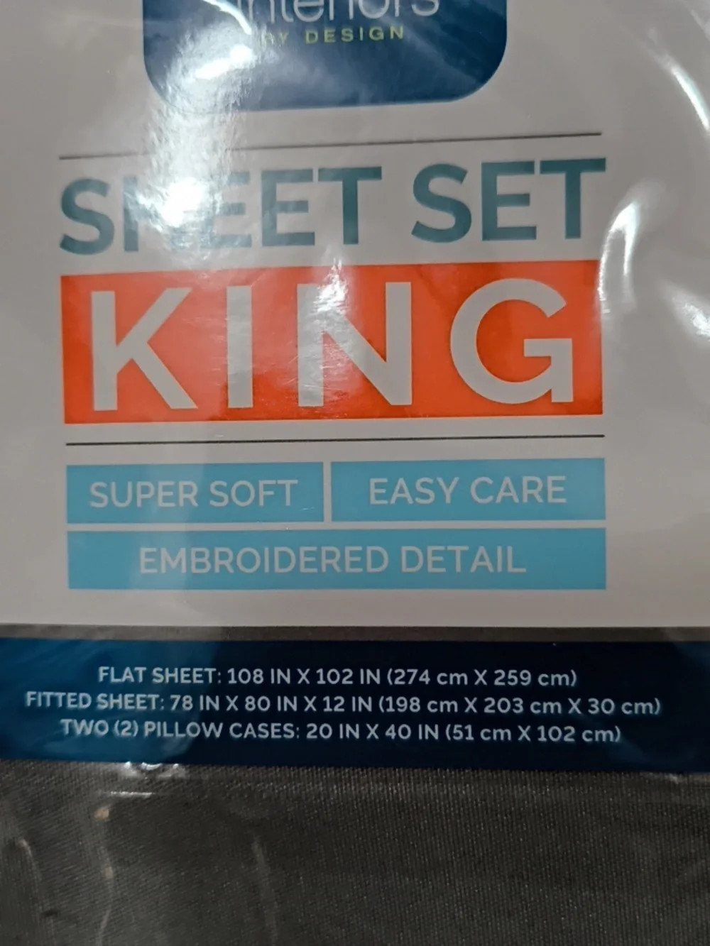 King Sheet Set - Light Gray